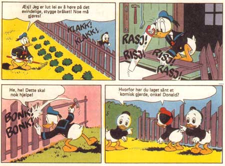 Donald Duck, drawn by Hakon Aasnes