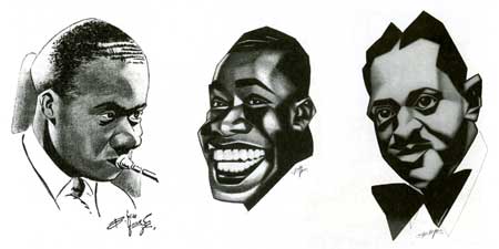 jazz illustrations, by Boy ten Hove