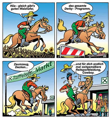 Comic for Raiffeisen-Markt by Harald Juch