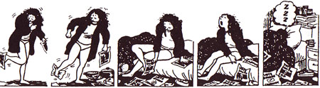 comic page by Posy Simmonds (1987)