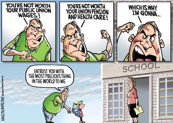 Cartoon by Mike Thompson