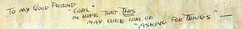 Krazy Kat - To my good friend Carl