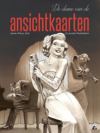 De dame van de ansichtkaarten