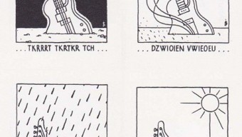 Gratis gitaarprentjes van Joost Swarte, winnaar van de Marten Toonder prijs 2012