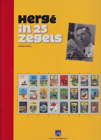 Hergé in 25 Zegels